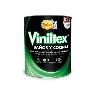 Viniltex Baños y Cocinas Blanco Satinado