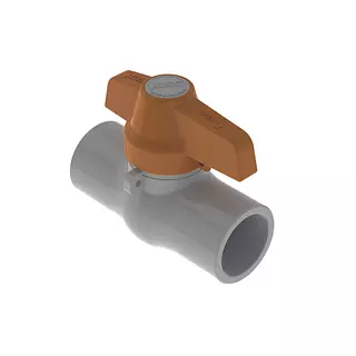 Registro Pvc Eco Manija Naranja Liso