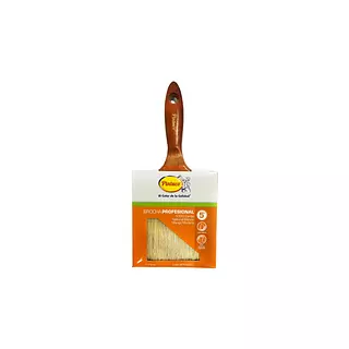 Brocha Profesional Madera Blanca 5"